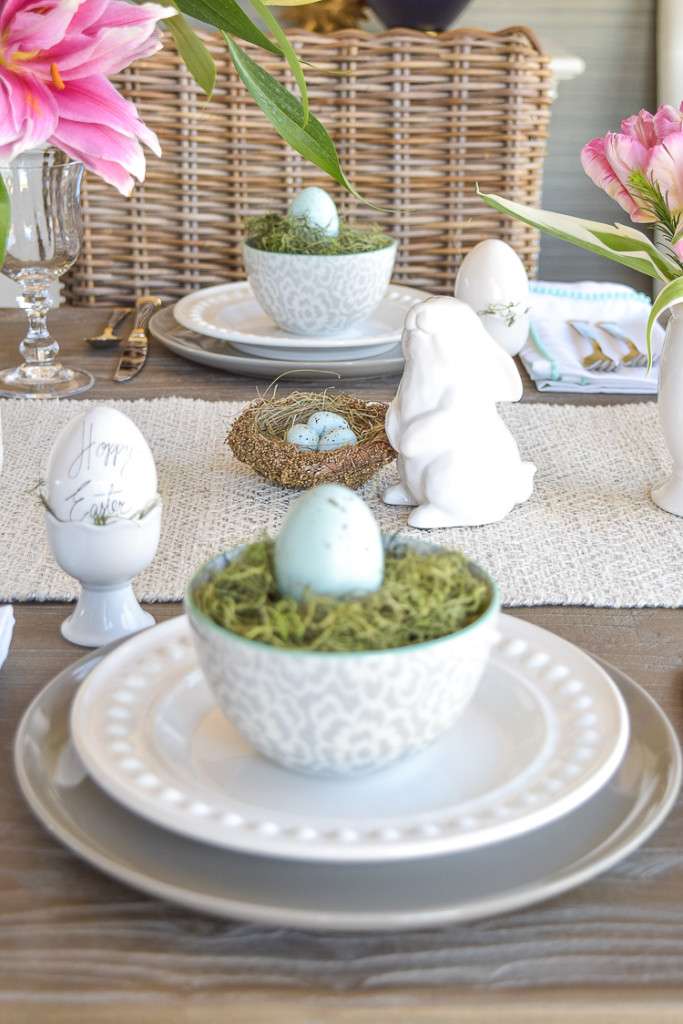 Casual Elegant Easter Table Scape - ZDesign At Home