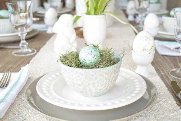 Casual Elegant Easter Table Scape - ZDesign At Home