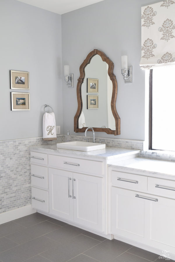 A Transitional Master Bathroom Tour - ZDesign At Home