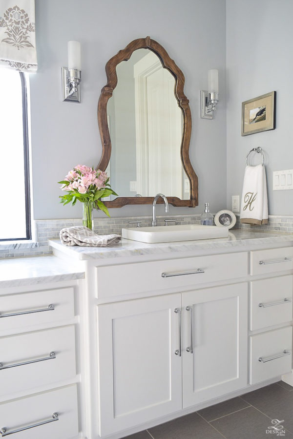 A Transitional Master Bathroom Tour - ZDesign At Home