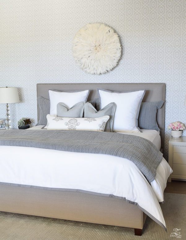 Basic to Beautiful Custom Velvet Headboard - ZDesign At Home