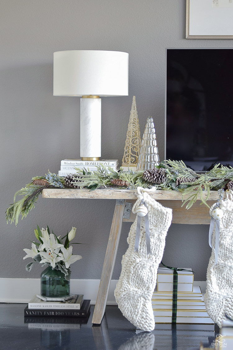 Silver and Gold Glam Christmas Centerpiece - Home with Holliday