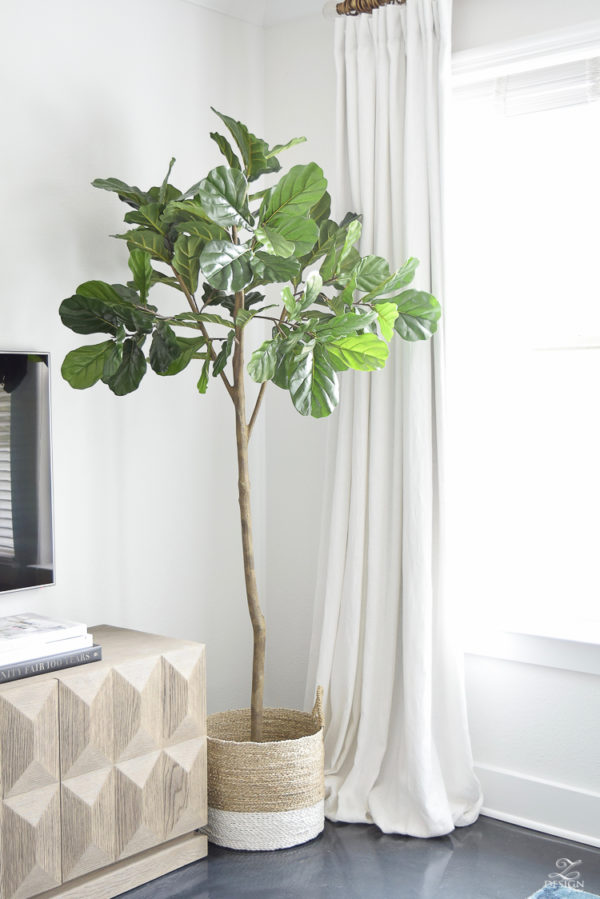 The Best Faux Fiddle Leaf Fig Tree - ZDesign At Home