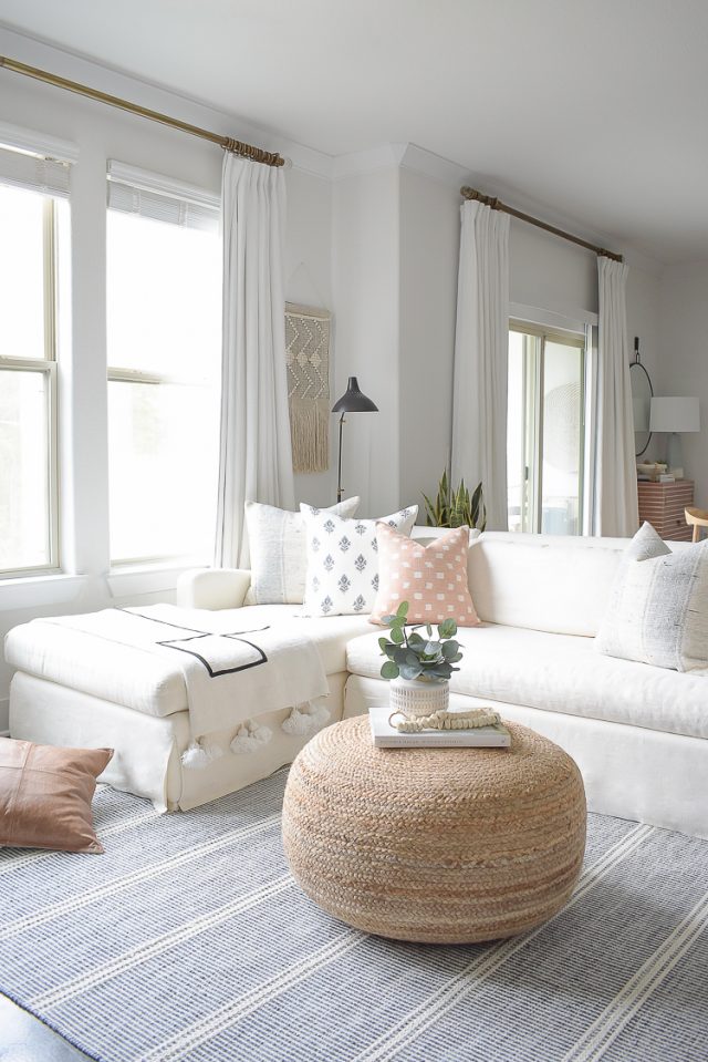 Light & Airy Spring Living Room Tour | ZDesign At Home