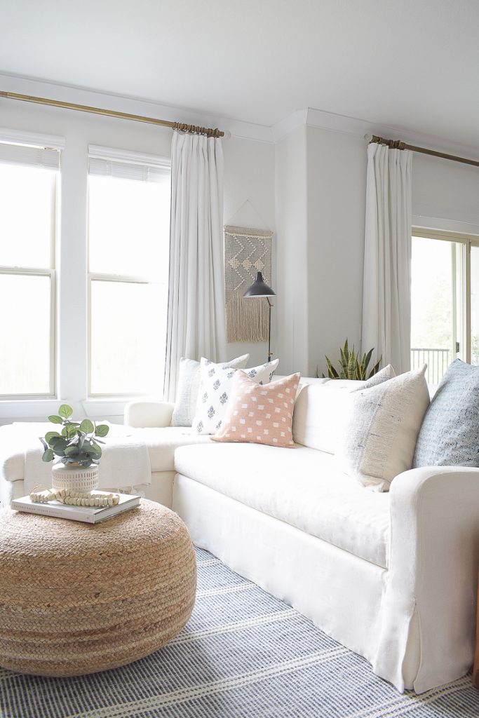 Light & Airy Spring Living Room Tour - ZDesign At Home