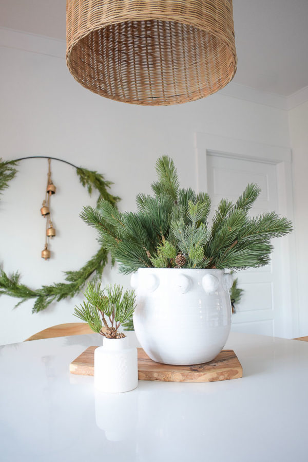 How To Make A Holiday Circle Wreath + A Christmas Dining Room Tour ...