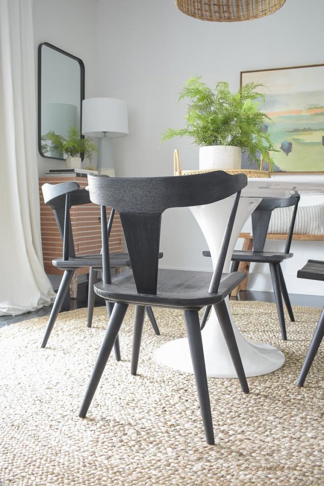 New Black Dining Chairs + Spring Dining Room Tour - ZDesign At Home