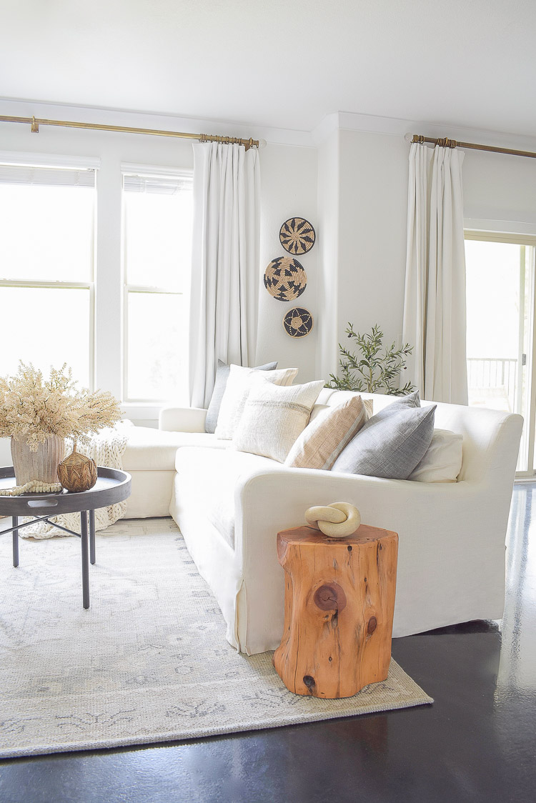 Layered, Neutral Fall Living Room Tour | ZDesign At Home
