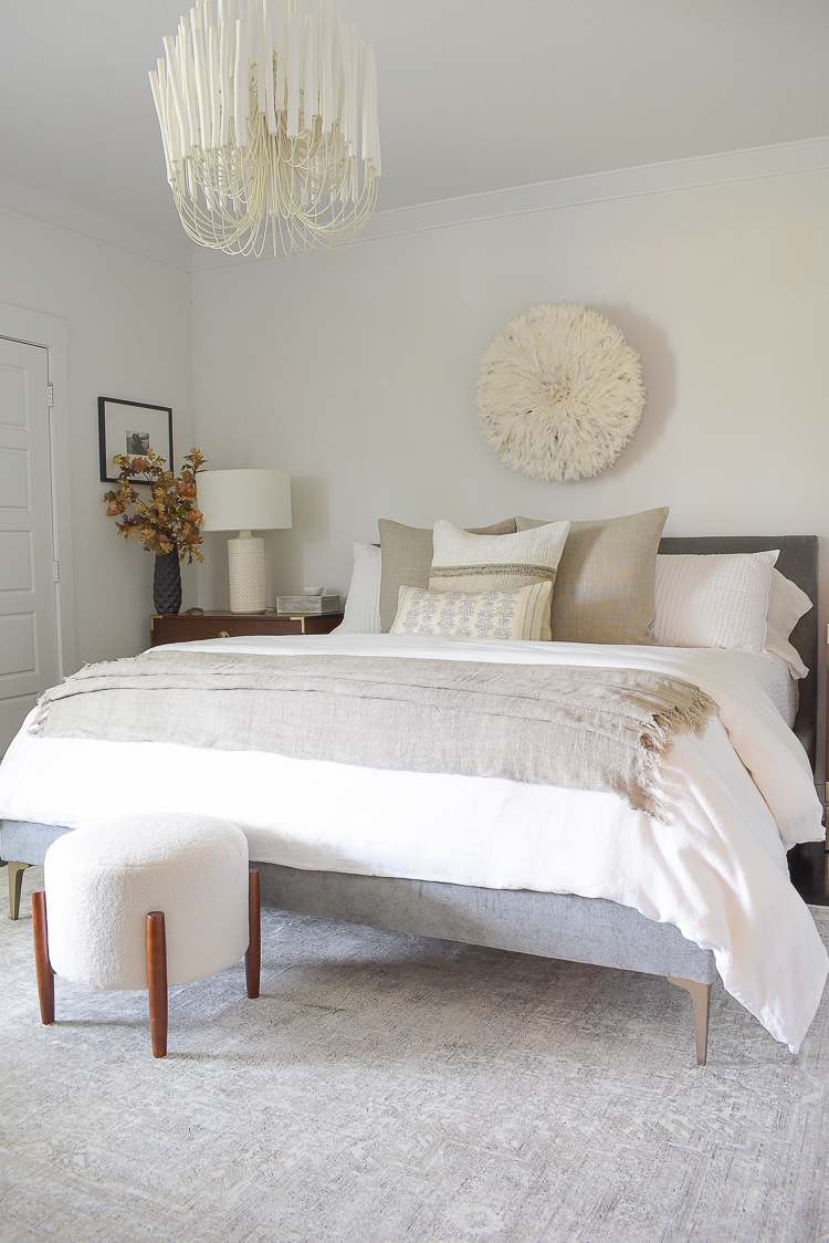 Layered, Neutral Fall Bedroom Tour | ZDesign At Home