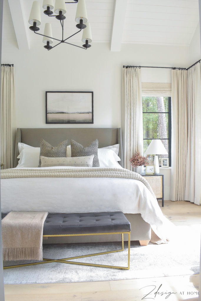 Simple Transitional Modern Fall Bedroom Tour - ZDesign At Home
