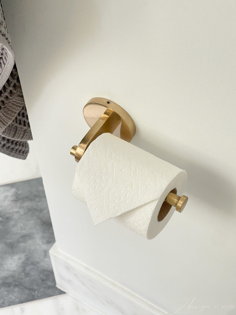 brass toilet paper holder