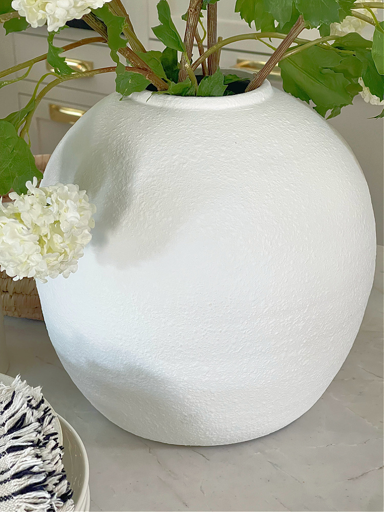 wayfair white texture vase 