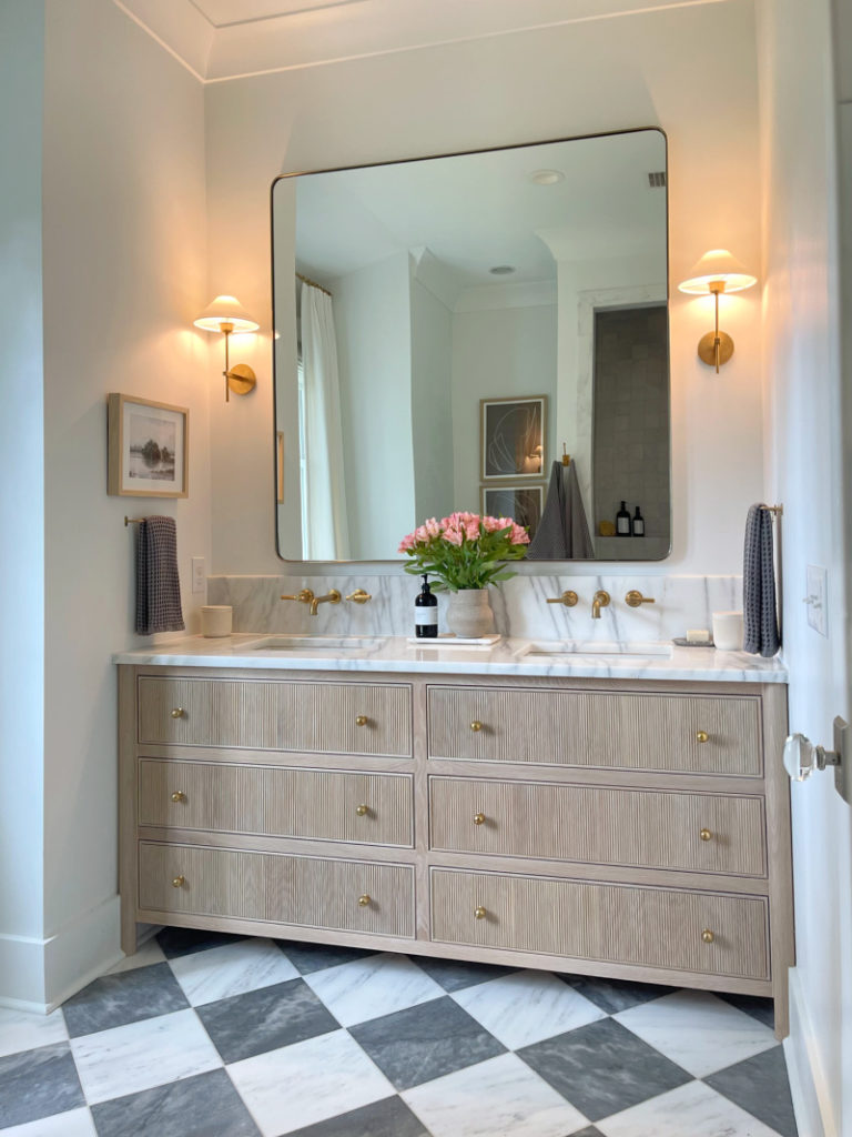 Reeded Vanities you can buy + Recreate my Bathroom Look